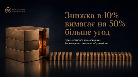 Знижка в 10% вимагає на 50% більше угод: арифметика, яку бізнес ігнорує