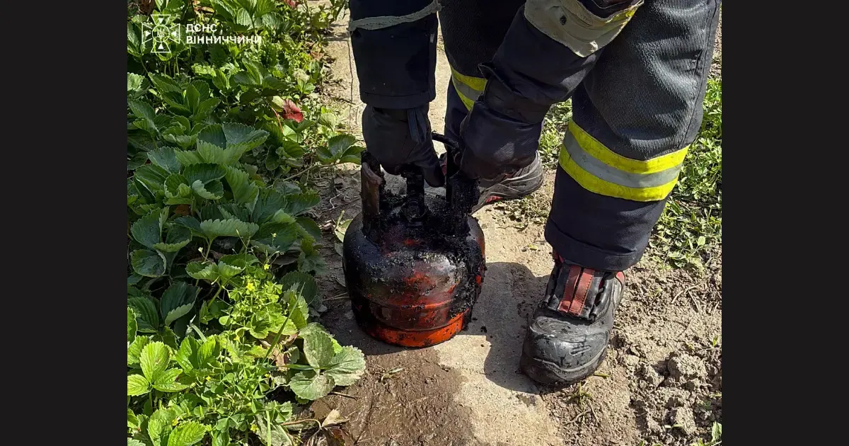У Ладижині через газовий балон спалахнув підвал житлового будинку