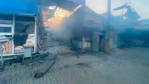 Обстріл ринку у Слов'янську: четверо поранених