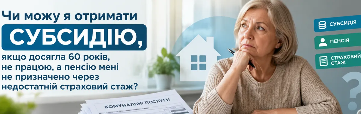 Субсидія без пенсії у 60 років: що кажуть у ПФУ