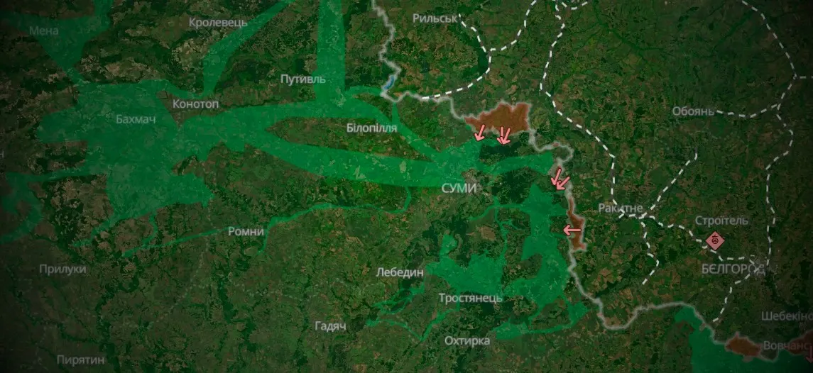 На Сумщині ворог штурмував п'ять напрямків: де саме і що відомо
