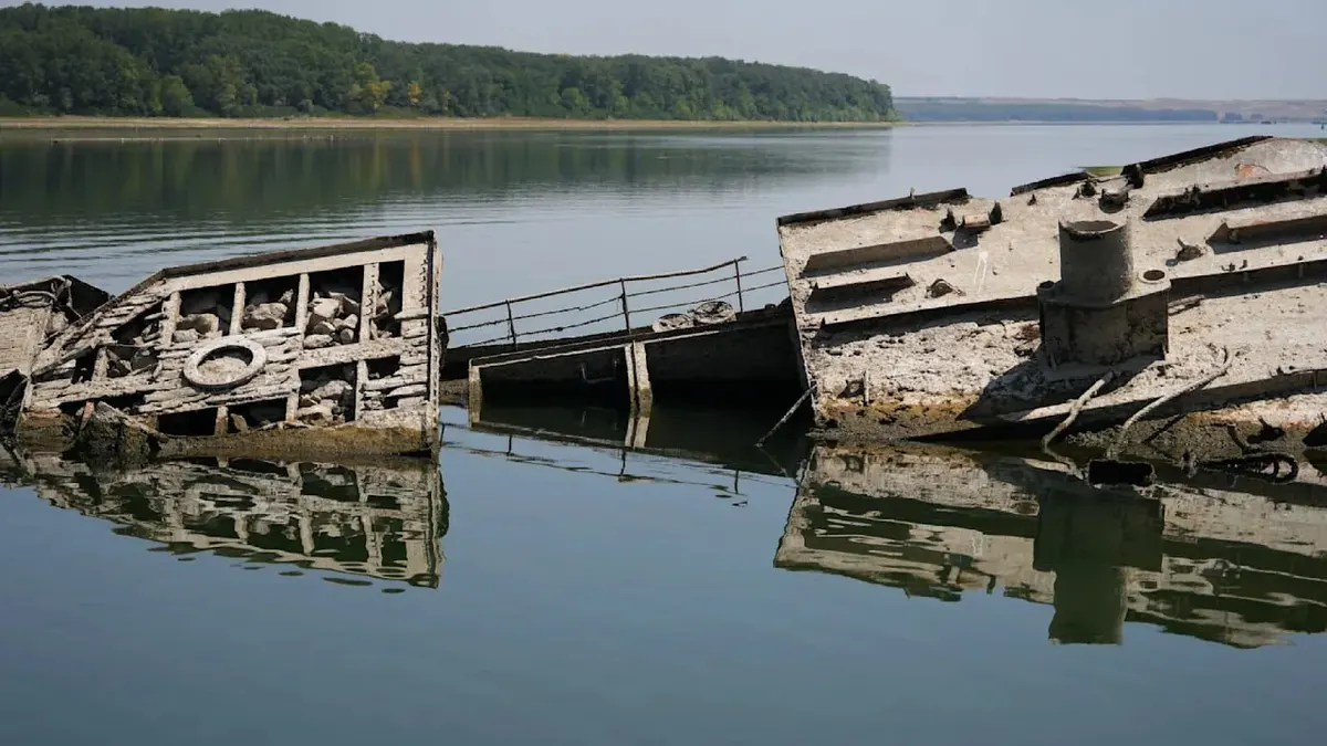 У Сербії з обмілілого Дунаю виглянули нацистські кораблі