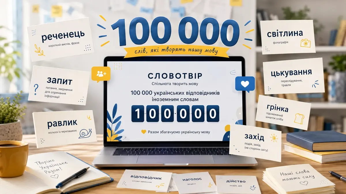 100 тисяч слів від українців: «реченець» замість «дедлайну» та «реп’яшки» замість «куки»