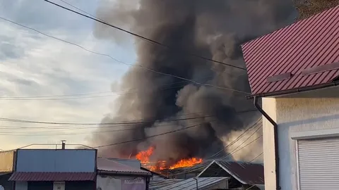 У Бродах на ринку згорів ангар з м'ясом та молочкою