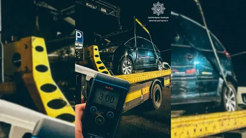 У Чернігові зупинили водія з 3 проміле алкоголю в крові — і без прав