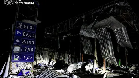 Нічний удар по Полтавщині: в Опішні зруйновано всі АЗС, пошкоджено будинки