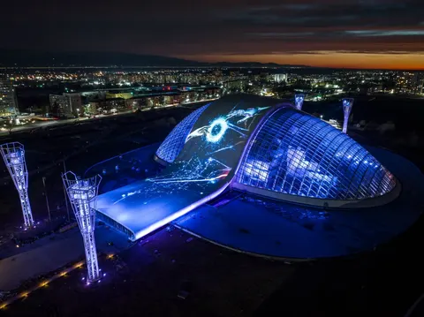 Українці створили в Грузії один із найбільших 3D-мепінгів у світі