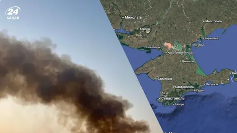 У Криму вночі горіли аеродром і склади з технікою
