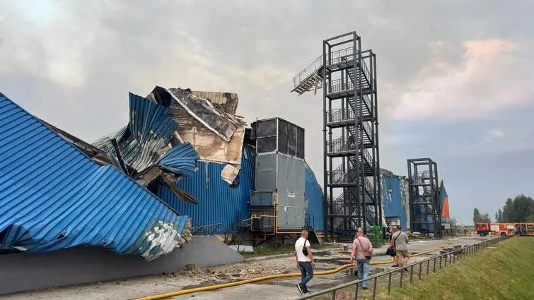 Розетка назвала суму збитків від удару по складу в Броварах