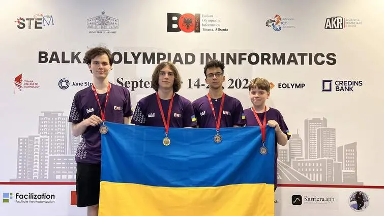Чотири медалі з інформатики: українські школярі відзначилися на Балканіаді-2026