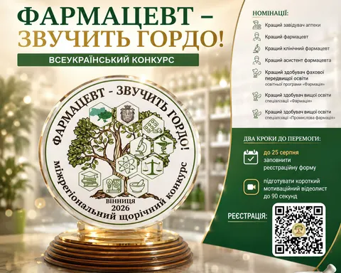 Фармацевтів України кличуть на конкурс «Фармацевт — звучить гордо!»