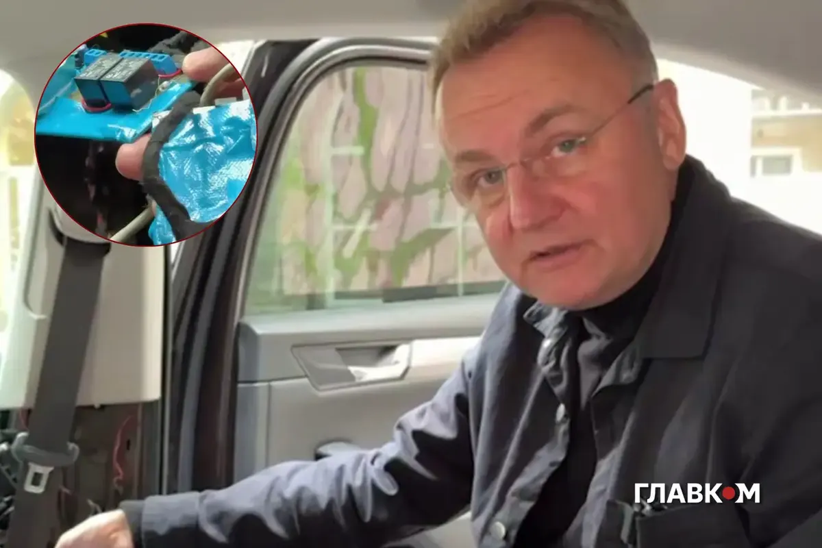 У службовому авто Садового знайшли пристрій з антеною та SIM-картою