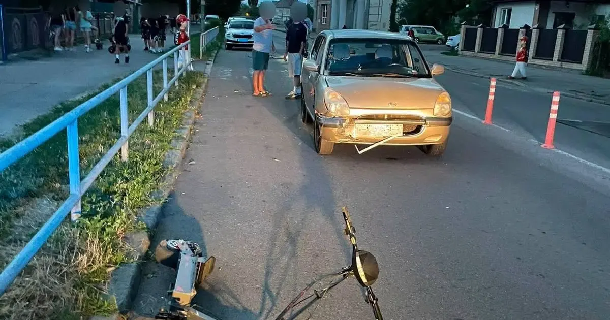 У Вінниці 12-річний хлопчик на електросамокаті потрапив у ДТП