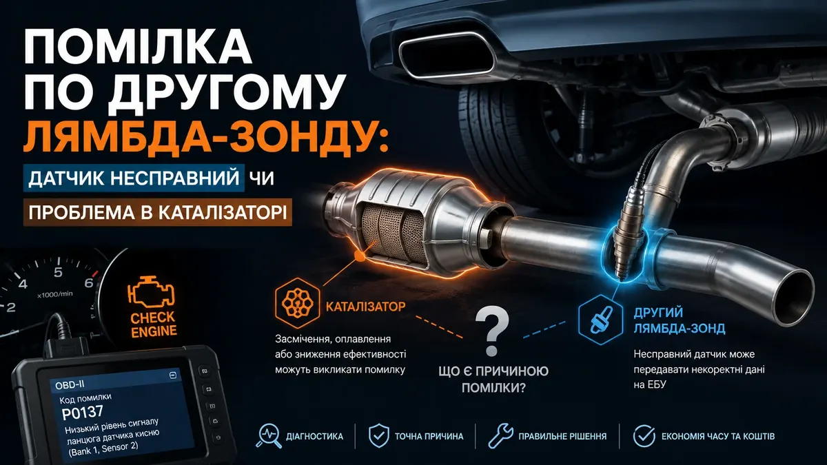 Check Engine: помилка другого лямбда-зонда не завжди означає заміну датчика