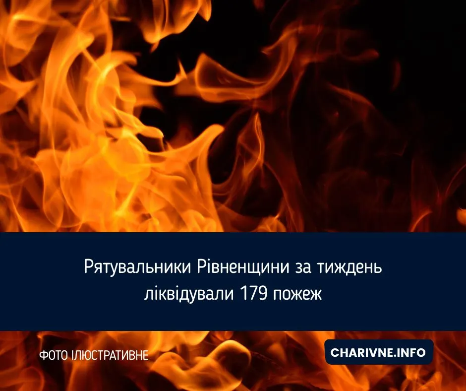 На Рівненщині за тиждень сталося майже 180 пожеж: що відомо