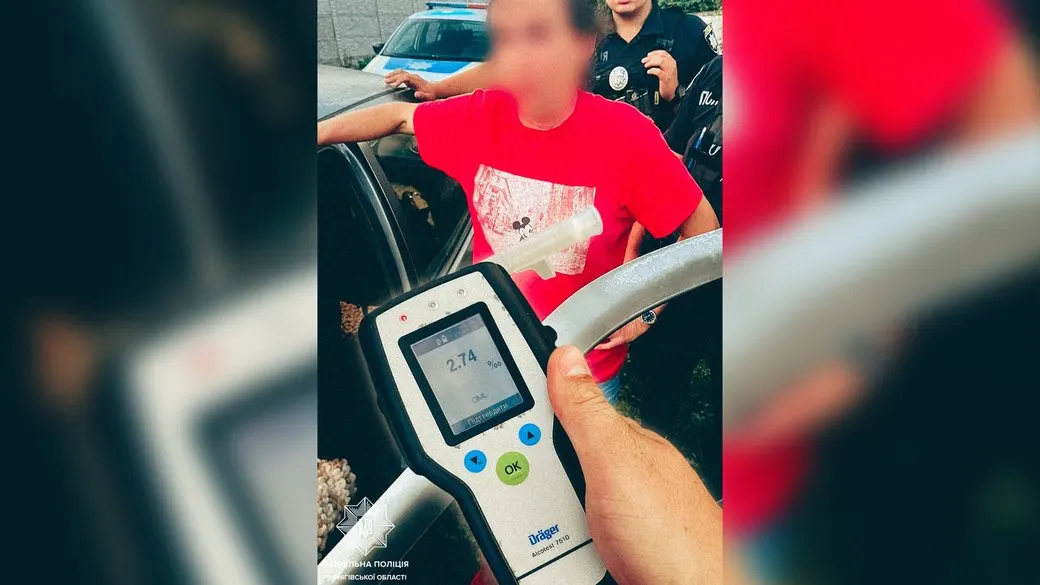 Понад 13 норм алкоголю і без прав: на Чернігівщині зупинили водійку