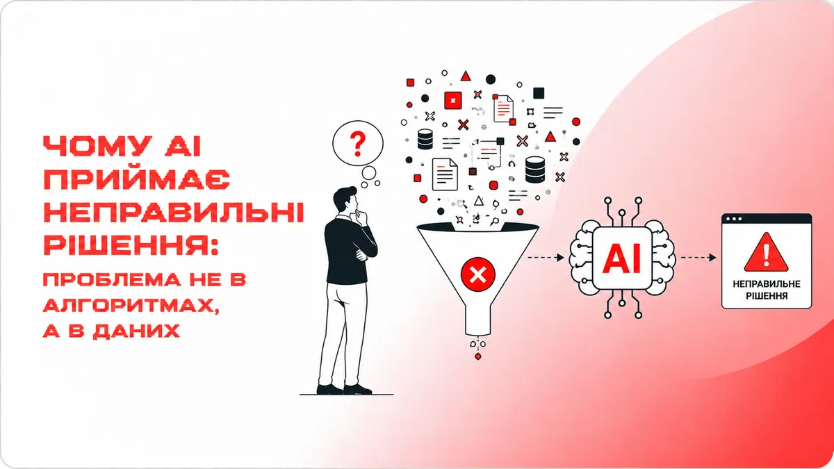 AI не винний: чому штучний інтелект приймає погані рішення